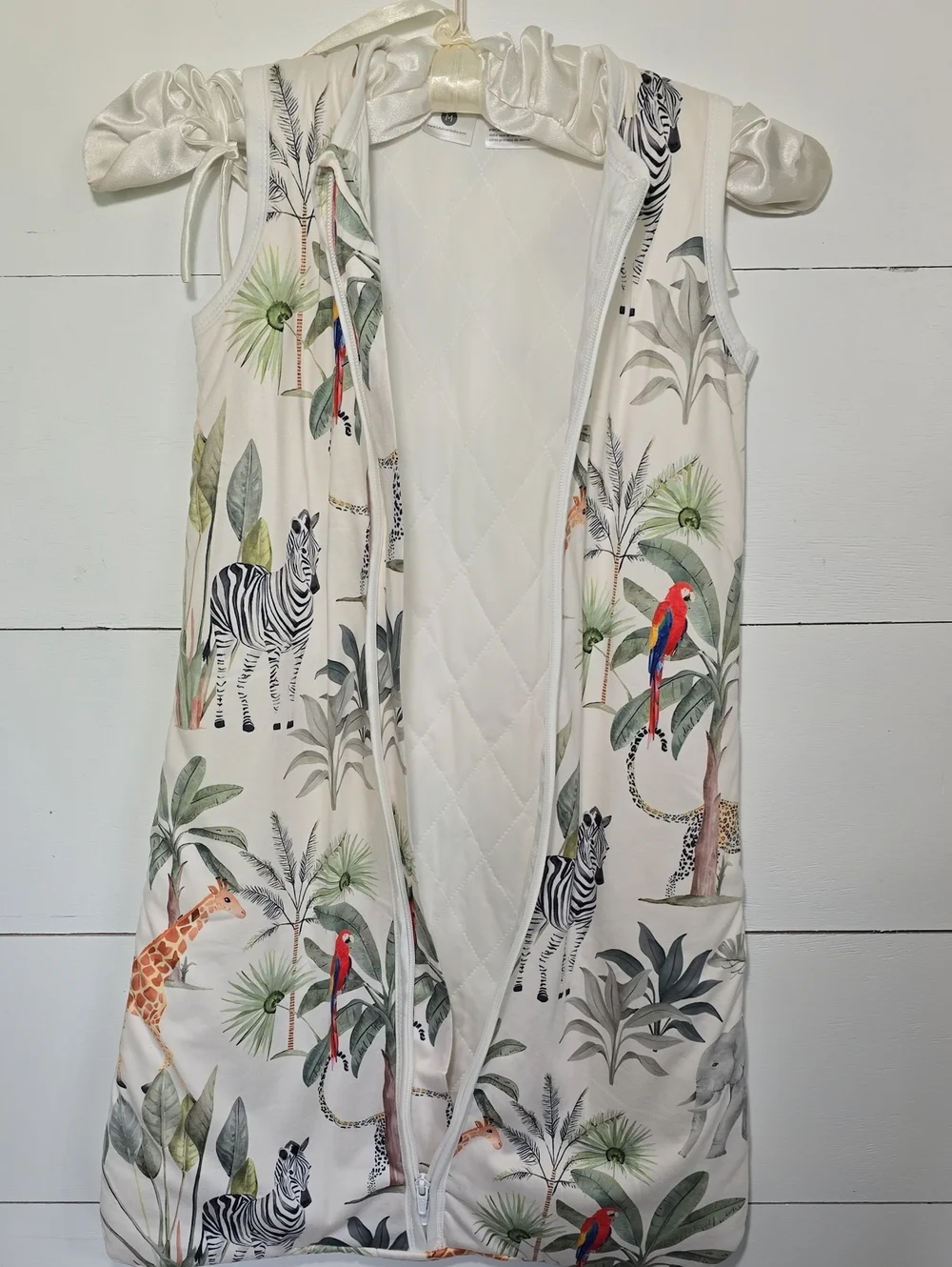 Lululoombaby Safari Jungle Print Sleep Sack Size M (6-15 Months) 1.0 TOG